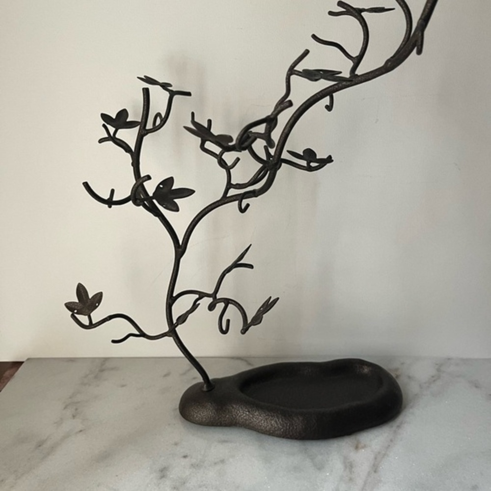 Vintage retro jewelry display stand tree shape